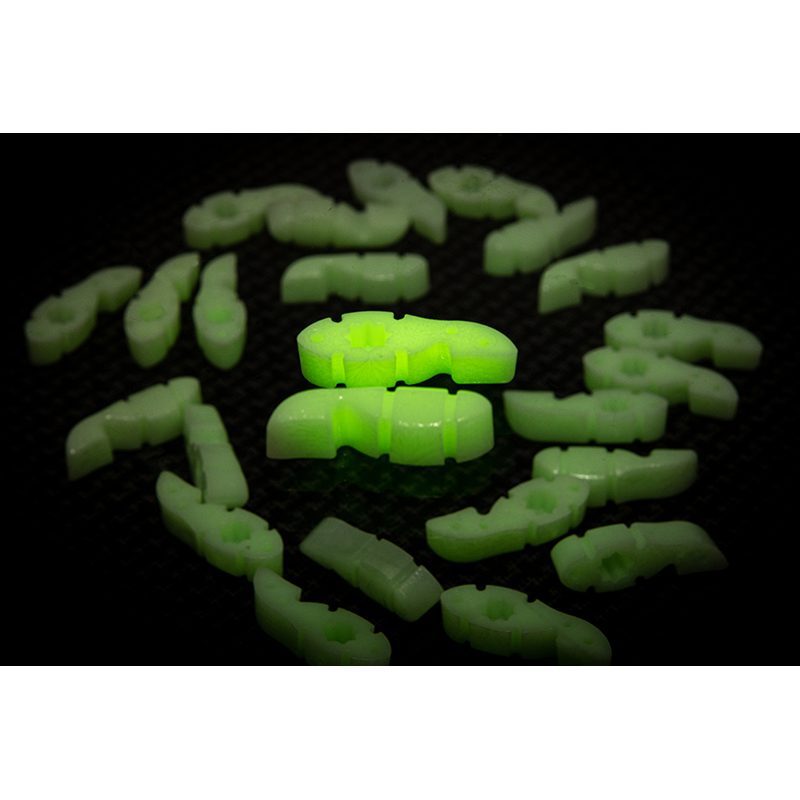Tuner Fish Lug Locks - Glow In The Dark - 50 Pack - Image 2