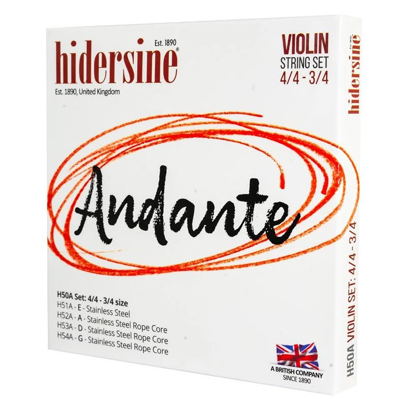 Hidersine Andante Violin String Set 4/4-3/4