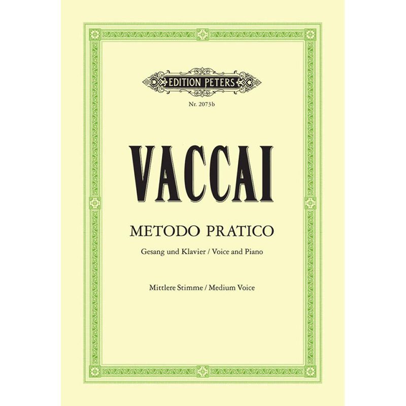 Vaccai - Metodo Practico - Medium Voice And Piano