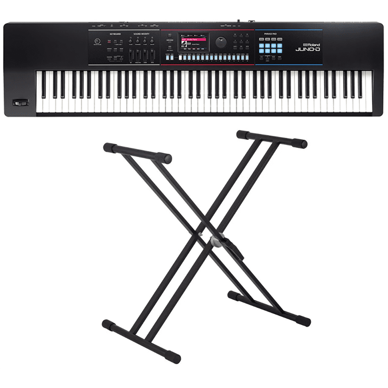 Roland JUNO-D8 - w/Double Braced Keyboard Stand