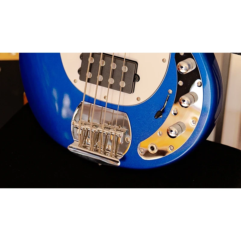 Sterling By Music Man StingRay Ray4 HH - Cobra Blue - Image 3