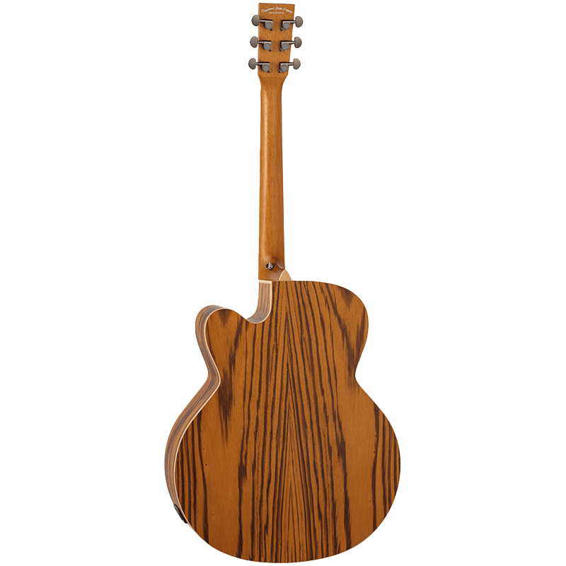 Tanglewood Reunion TRU7CEAZ - Super Jumbo - Zebrano - Image 3