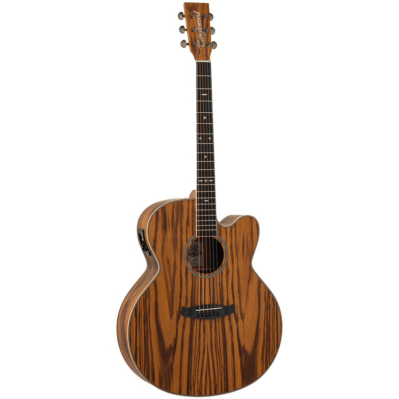 Tanglewood Reunion TRU7CEAZ - Super Jumbo - Zebrano