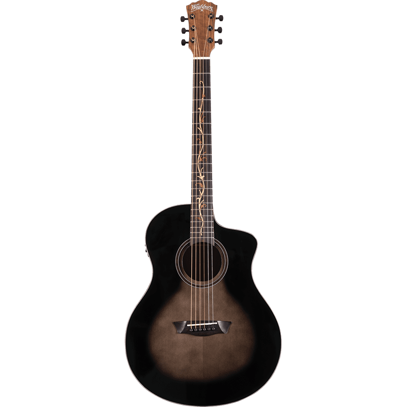 Washburn Vite S9V - Bella Tono - Electro Acoustic Guitar - Charcoal Burst