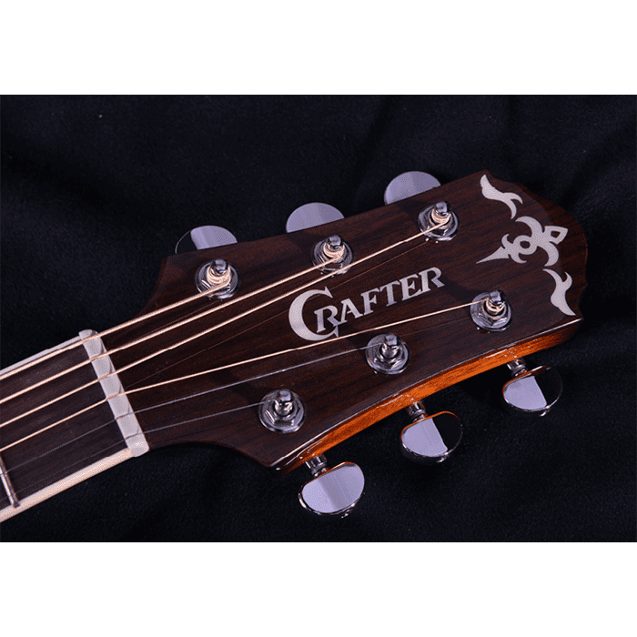 Crafter Noble - Electro-Acoustic - Transparent Black Sunburst - Image 9