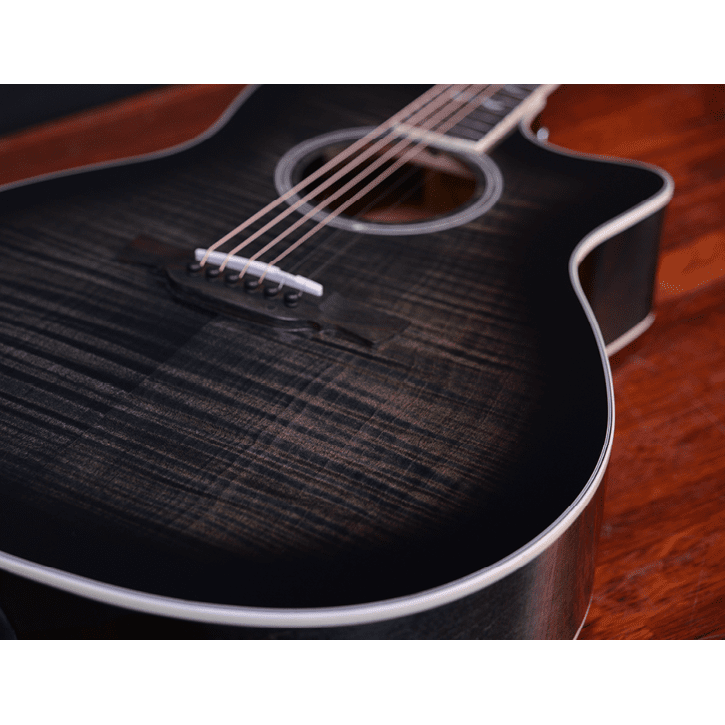 Crafter Noble - Electro-Acoustic - Transparent Black Sunburst - Image 7