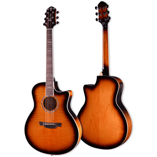 Crafter Noble - Electro-Acoustic - Transparent Vintage Sunburst - Image 2