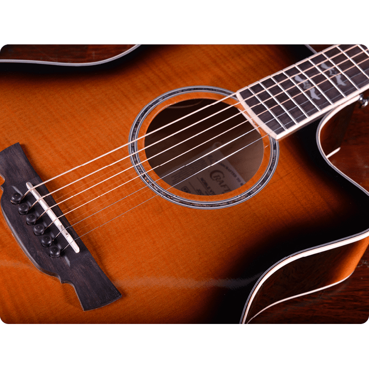 Crafter Noble - Electro-Acoustic - Transparent Vintage Sunburst - Image 5