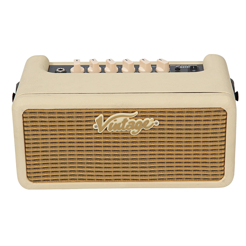 Vintage Retro 15-Watt Guitar Amplifier w/DSP - Vintage White