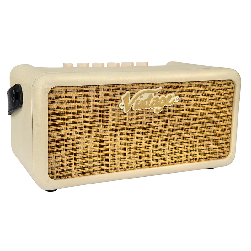 Vintage Retro 15-Watt Guitar Amplifier w/DSP - Vintage White - Image 5