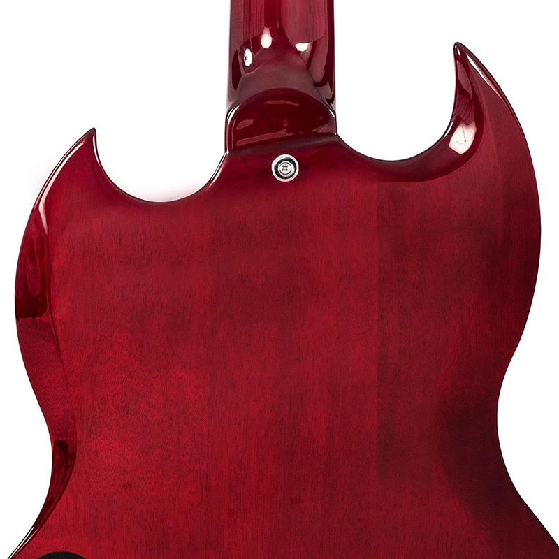 Vintage VS4 Reissued Bass Guitar - Cherry Red - Image 6