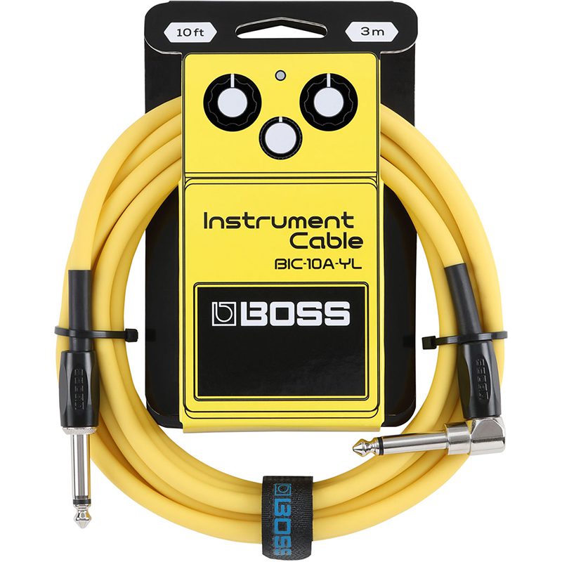 BOSS BIC-10A-YL 10ft Instrument Cable - Yellow