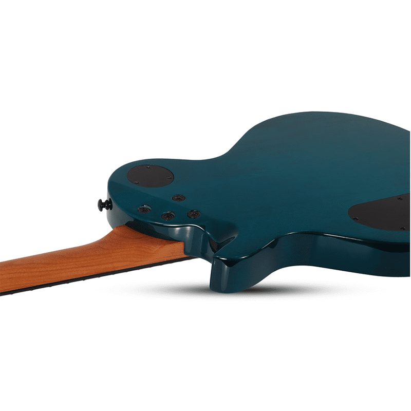 Schecter Solo-II Standard - Ocean Blue Burst Burl - Image 5