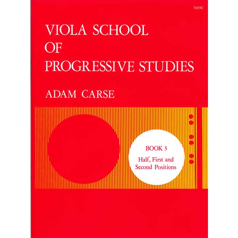 Viola School Of Progressive Studies - Book 3 - Adam Carse