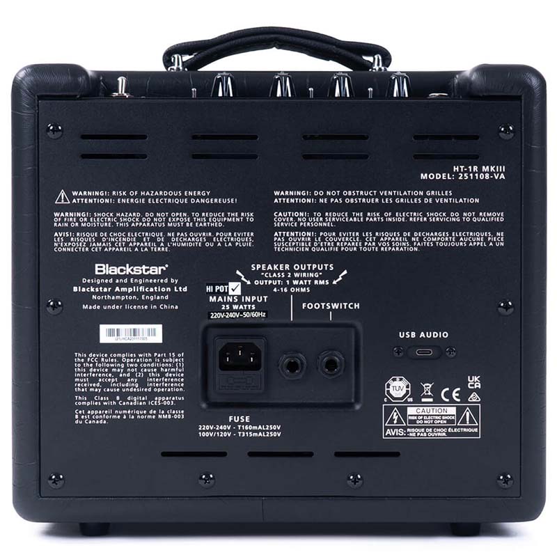 Blackstar HT-1R 1-Watt Valve Amplifier - Image 3