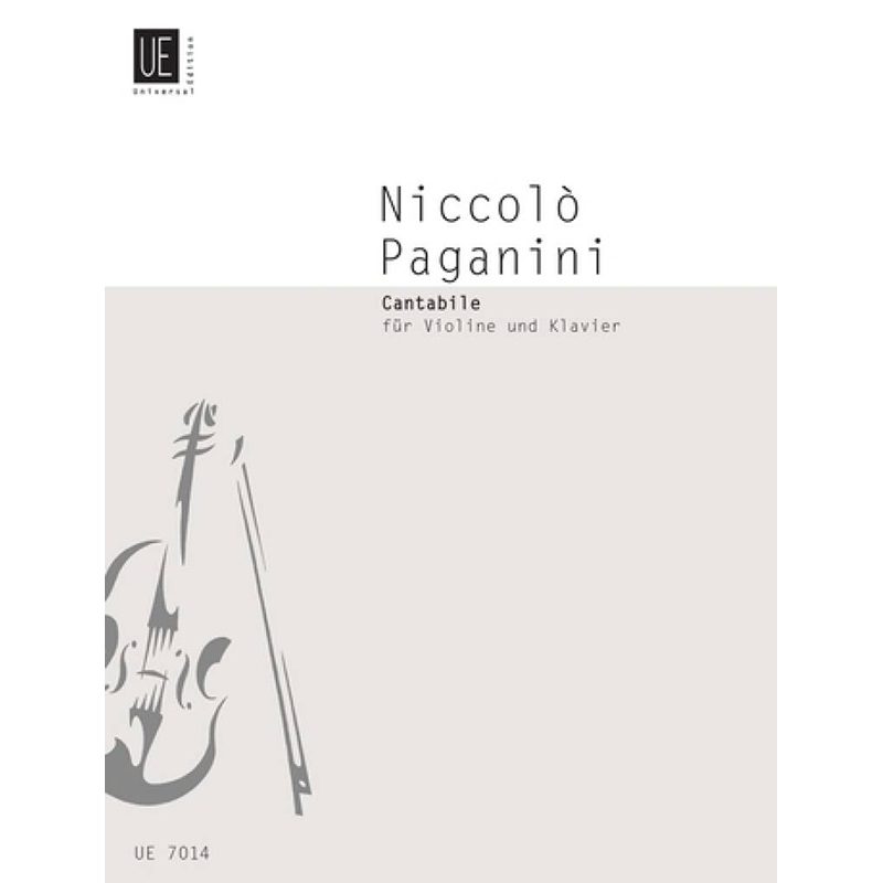 Paganini - Cantabile In D - Violin + Piano