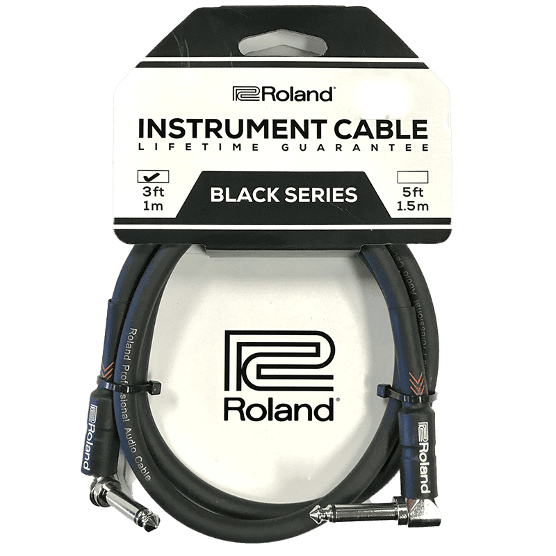 Roland Black Series - RIC-B3AA - 3ft/1m Instrument Patch Cable