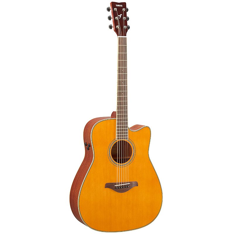 Yamaha Transacoustic FGC-TA Dreadnought Cutaway - Vintage Tint
