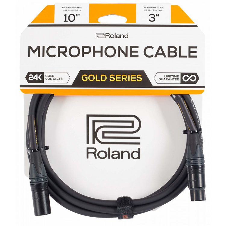 Roland RMC-G10 XLR-XLR Microphone Cable - 10ft/3m