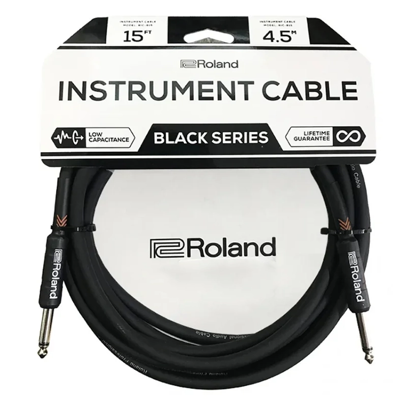 Roland Black Series - RIC-B15 - 15ft/4.5m Instrument Cable