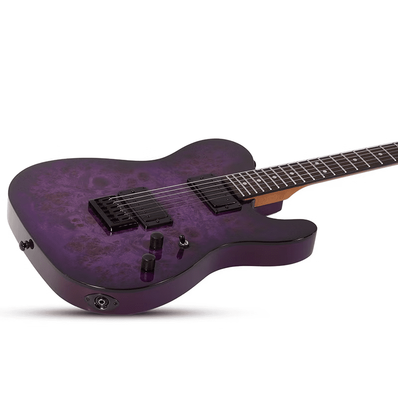 Schecter PT Standard - Purple Burst Burl - Image 5
