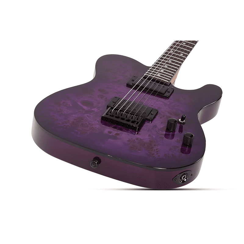 Schecter PT Standard - Purple Burst Burl - Image 7