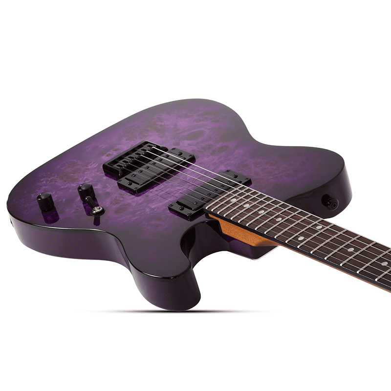 Schecter PT Standard - Purple Burst Burl - Image 9