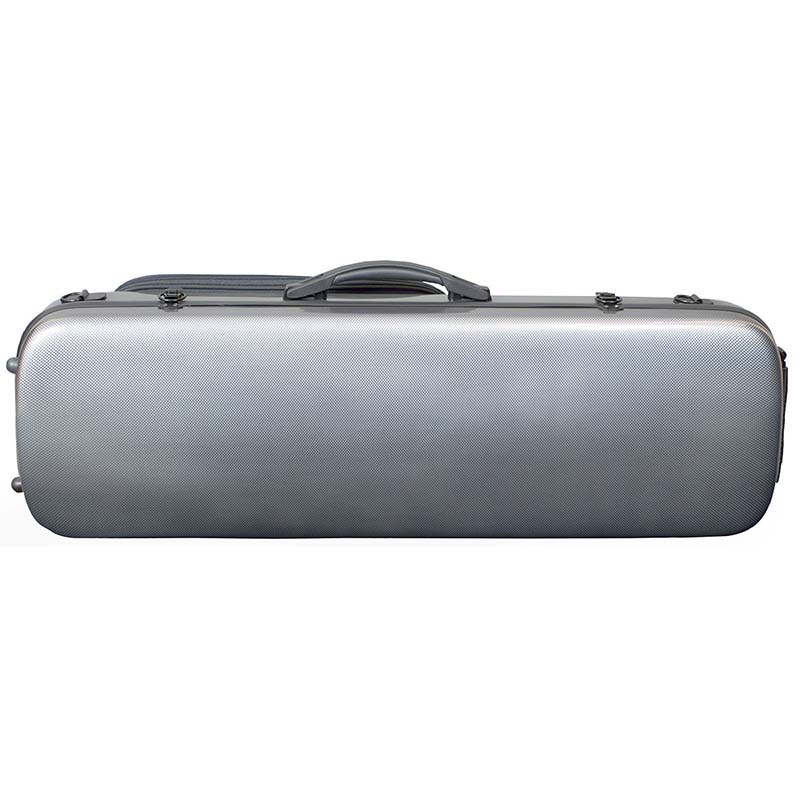 Hidersine Violin Case - Polycarbonate Oblong - Carbon Fibre Effect