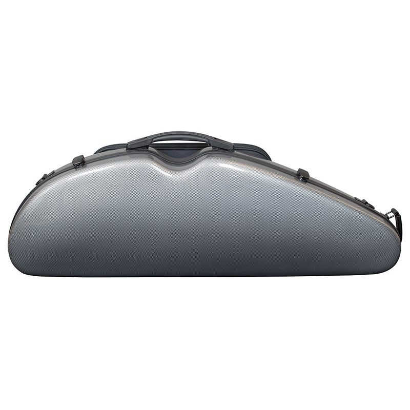 Hidersine Violin Case - Polycarbonate Halfmoon - Carbon Fibre Effect