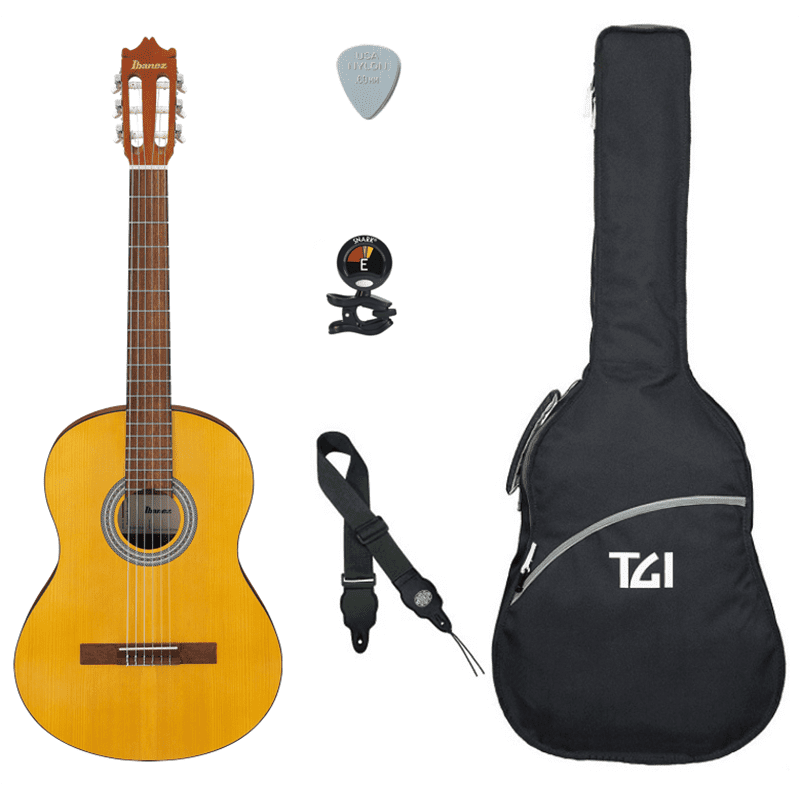 Ibanez GA2 - 3/4 Classical Guitar Pack - Open Pore Amber