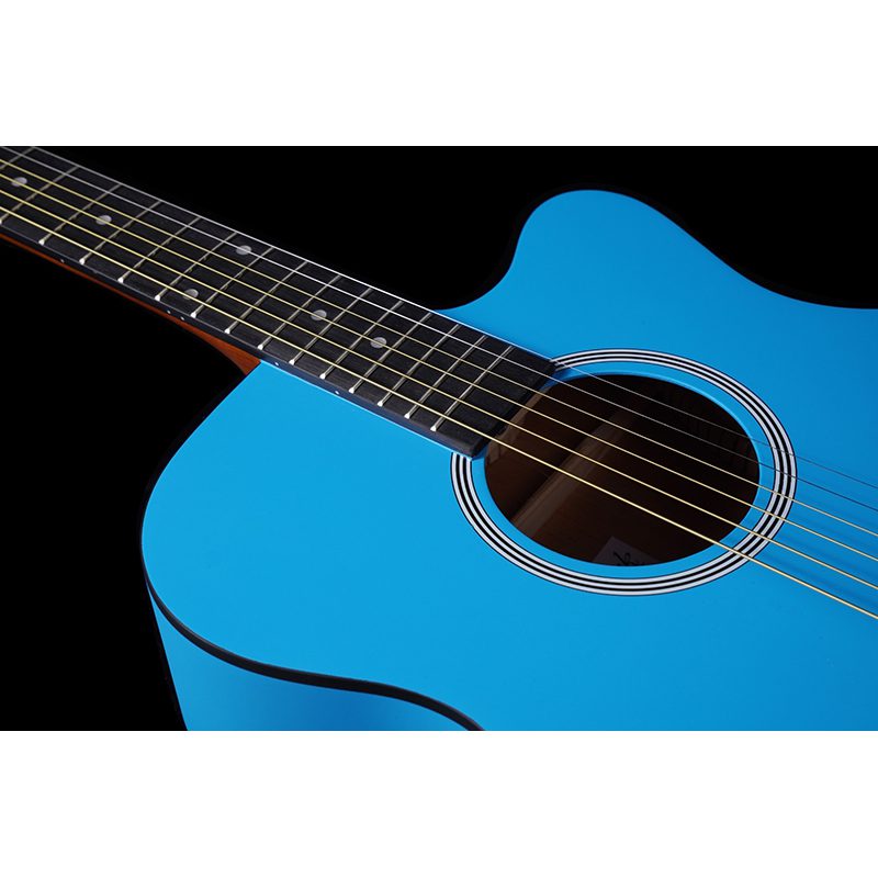 Brunswick BF100SBL - Grand Auditorium Cutaway Acoustic Guitar - Sky Blue - Image 3
