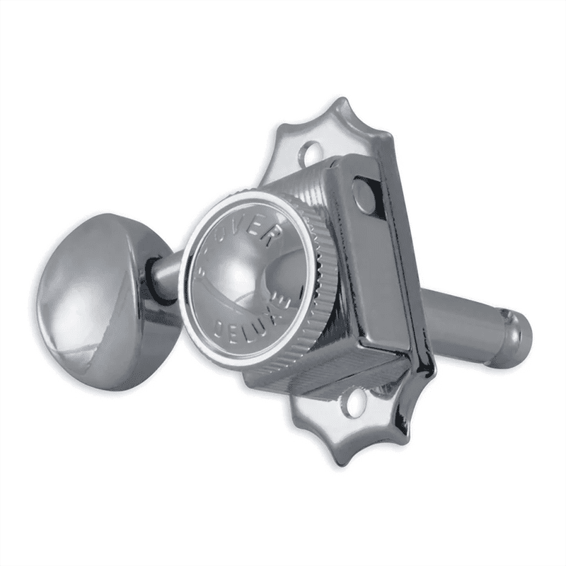 Grover Roto-Grip Locking - Vintage 533 Series - Chrome Set - 3+3 - Metal Button - Image 2