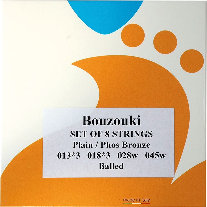 Galli Bp100 Ball Bouzouki Strings - Phosphor Bronze - .13
