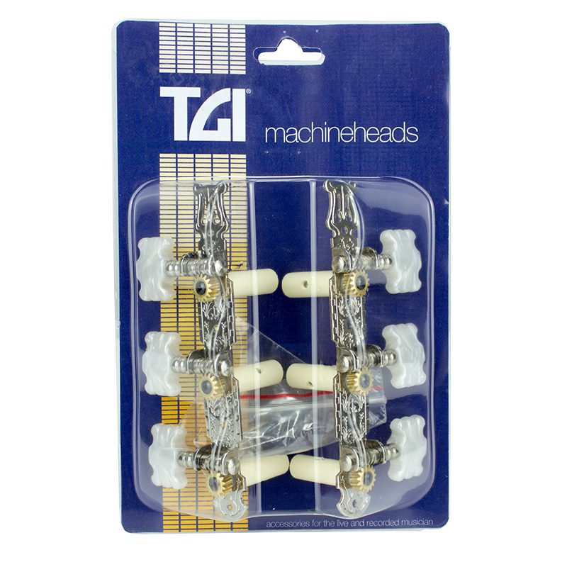 TGI Guitar Machineheads - Classical - Lyra Style - 3 In Line