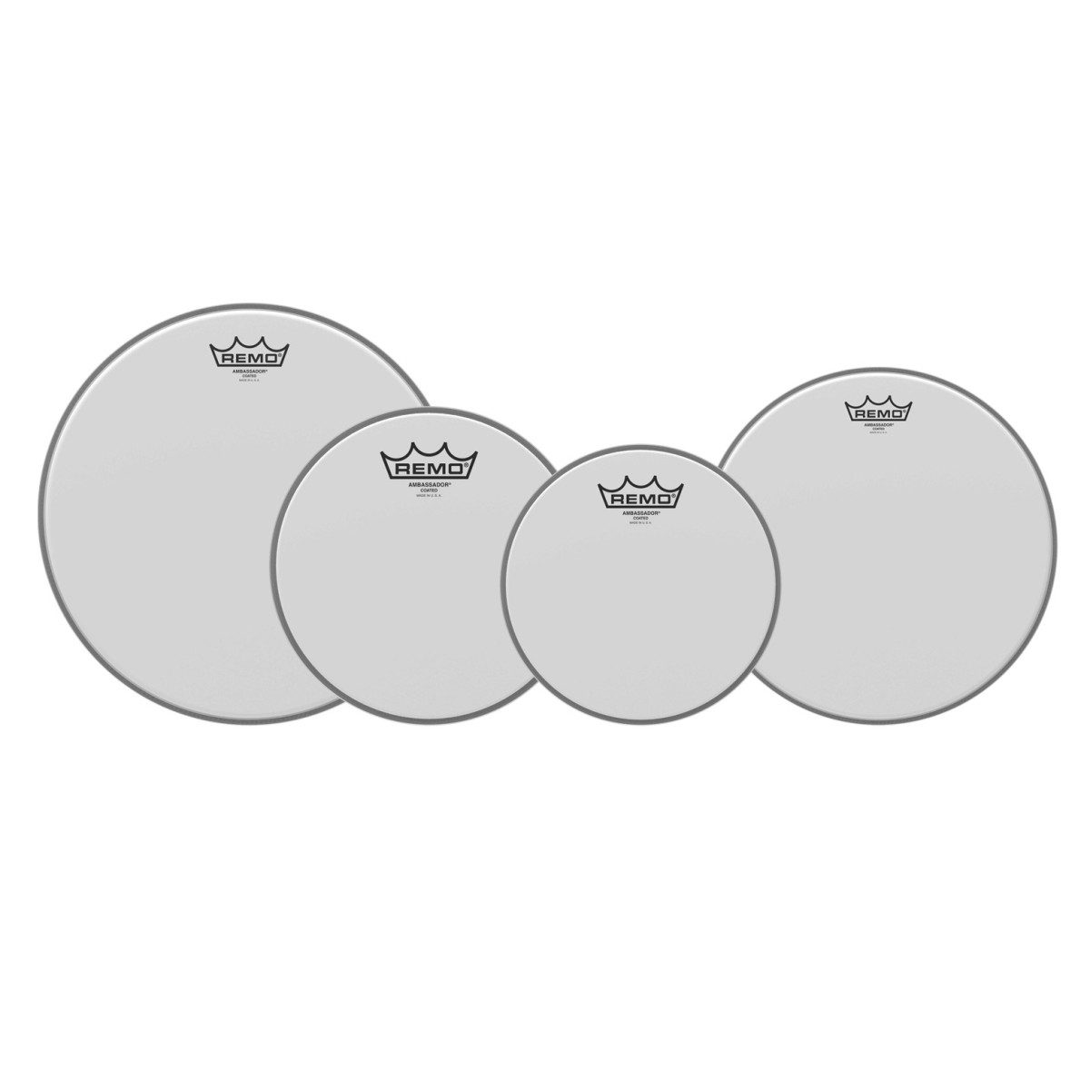 Remo Ambassador Coated ProPack - 10" 12" 16" Toms + 14" Snare