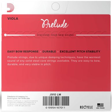 D'addario Prelude Viola A String - Long Scale - Medium - Image 4
